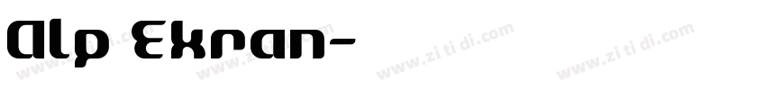 Alp Ekran字体转换